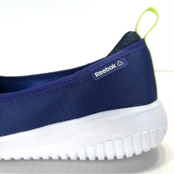 Reebok Memory Tech Massage Sneakers/Flats Size 8.5 Nave Blue Fabric Walking Shoe - Picture 13 of 15